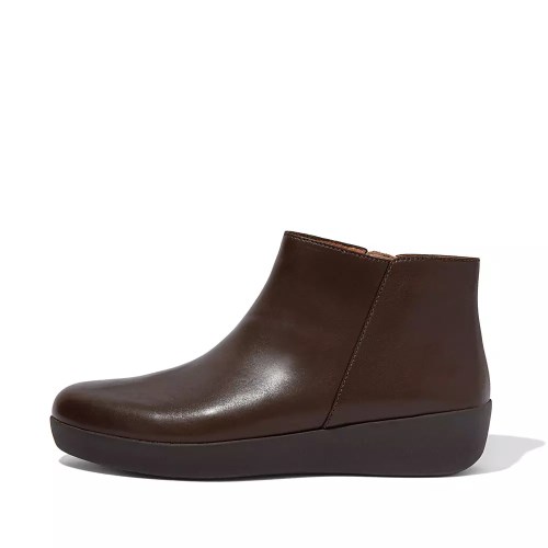 Fitflop SUMI Lær Ankelstøvletter Dame Sjokolade | 094821-S