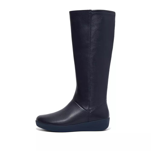 Fitflop SUMI Stretch Knehøye Støvletter Dame Marineblå | 540138-H