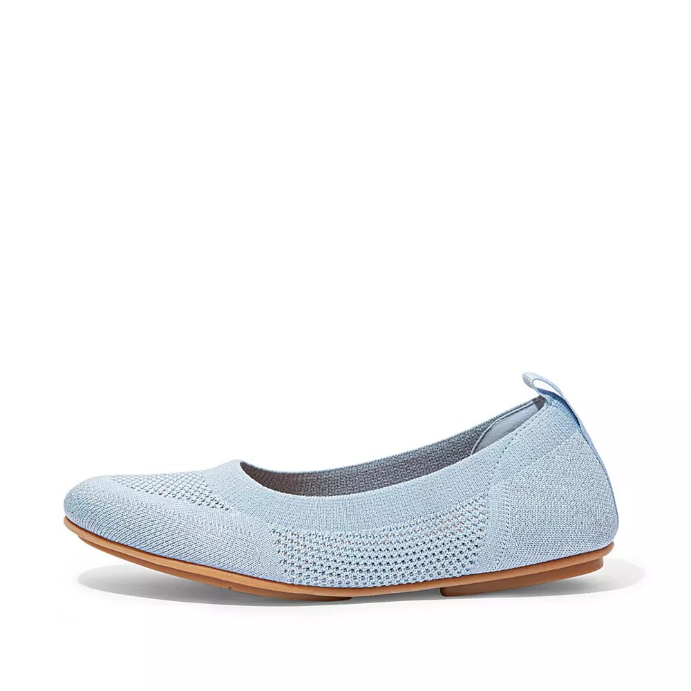 Fitflop ALLEGRO Airyknit Ballerinasko Dame Lyse Blå | 482697-R