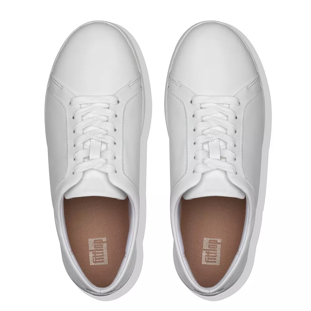 Fitflop RALLY Lær Joggesko Dame Hvite | 146285-E