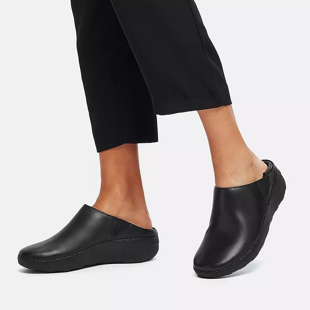 Fitflop SUPERLOAFER Lær Loafers Dame Svarte | 701549-J